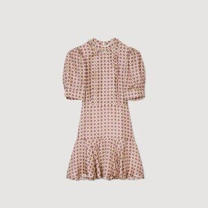 Sandro Pink Short Print Dress